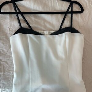 Reformation Black and White Camisole